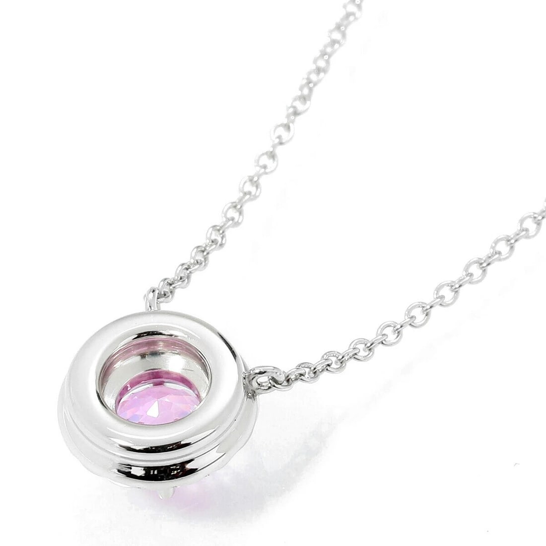 TIFFANY&CO. SOLESTE PENDANT PINK SAPPHIRE DIAMOND NECKLACE: TIFFANY&Co. Soleste Pendant Pink Sapphire Diamond Necklace Brand: TIFFANY & Co. Type/Style: Necklace Material: Metal Purity Pt950, Metal Platinum, Main Stone/Creation Natural Color: Pink Size: Mai