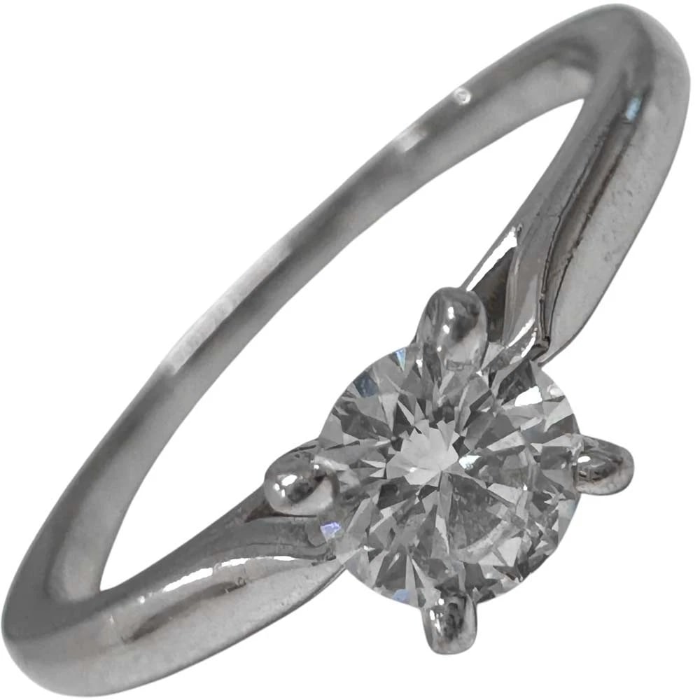 CARTIER SOLITAIRE DIAMOND PT950 RING (1 of 4)