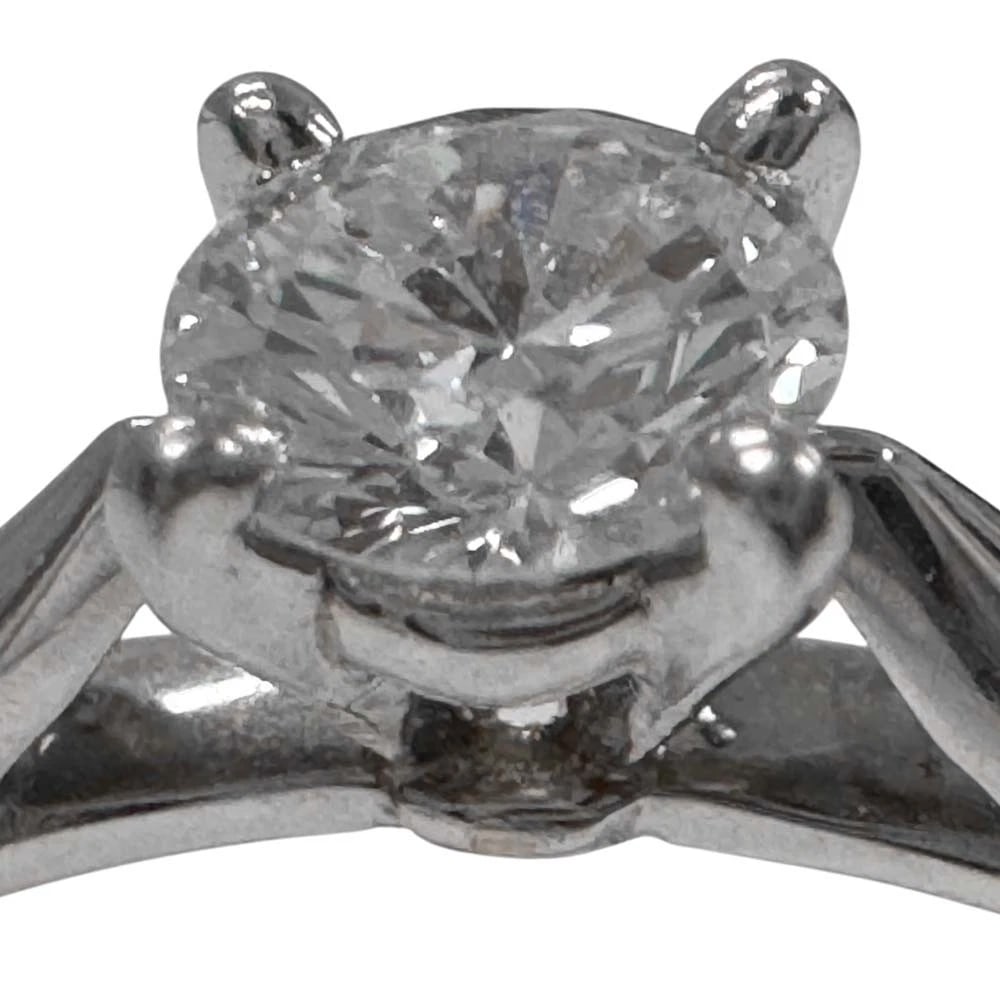 CARTIER SOLITAIRE DIAMOND PT950 RING - 3