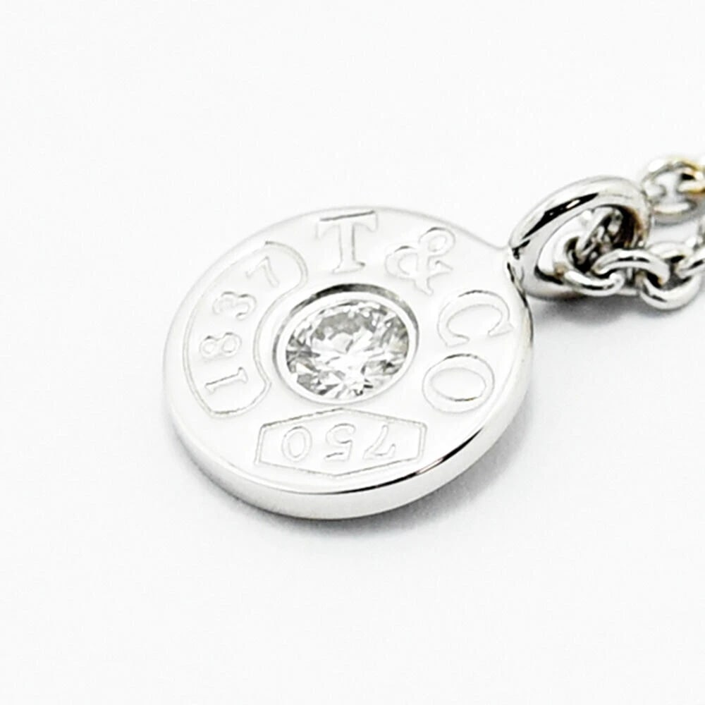 TIFFANY & CO. DIAMOND K18 WHITE GOLD NECKLACE: Tiffany & Co. Diamond K18 White Gold Necklace Brand: Tiffany & Co. Type/Style: Necklace Material: Metal Purity K18, Metal White Gold, Main Stone/Creation Natural Color: White Gold Size: Approx. 41