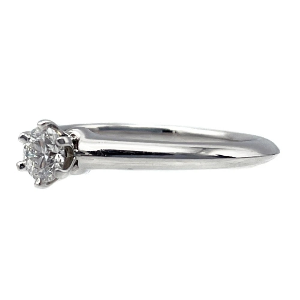 TIFFANY &CO. PT950 DIAMOND SOLITAIRE RING - 2