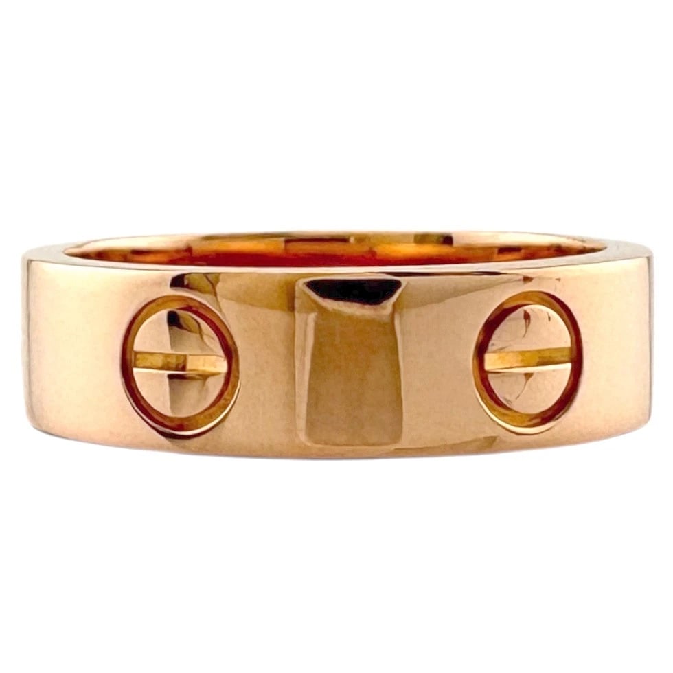 CARTIER RING K18 PINK GOLD: CARTIER Ring K18 Pink Gold Brand: CARTIER Type/Style: Ring Material: K18 Pink Gold, Color: Pink gold Size: US 7 1/4 Accessories: None Accessories Notice: When purchasing pre-owned goods, p