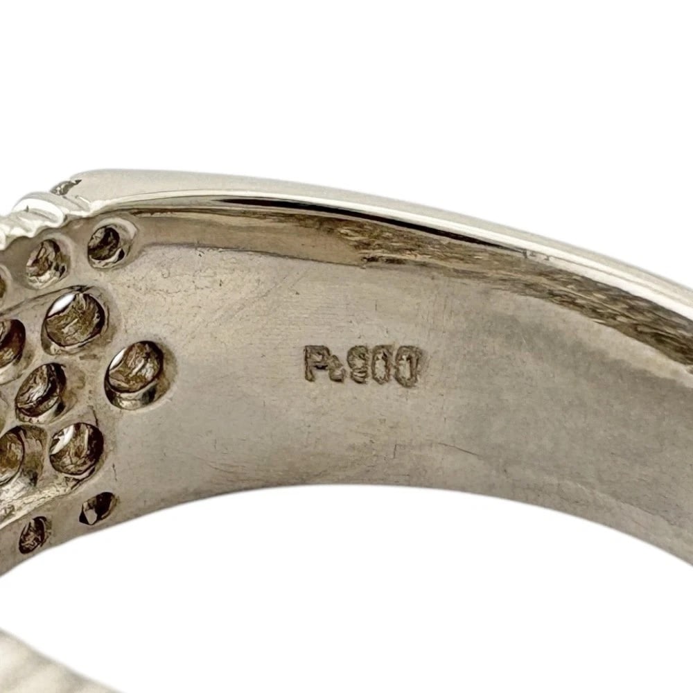 RING PT900PLATINUM DIAMOND - 5