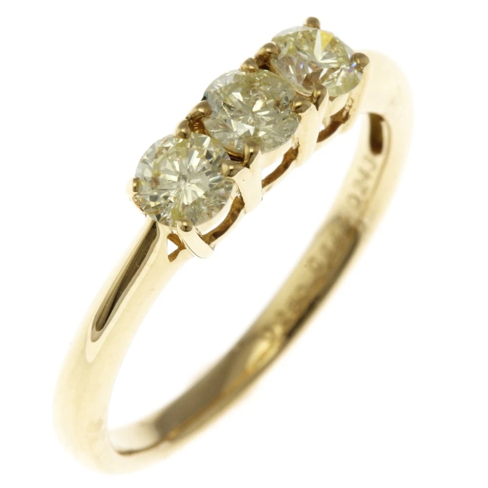 RING K18 YELLOW GOLD DIAMOND: Ring K18 yellow gold diamond Brand: Unbranded Type/Style: Ring Material: K18 yellow gold, Main Stone/Creation Natural Color: gold Size: US 6 3/4 Accessories: None Accessories Notice: When