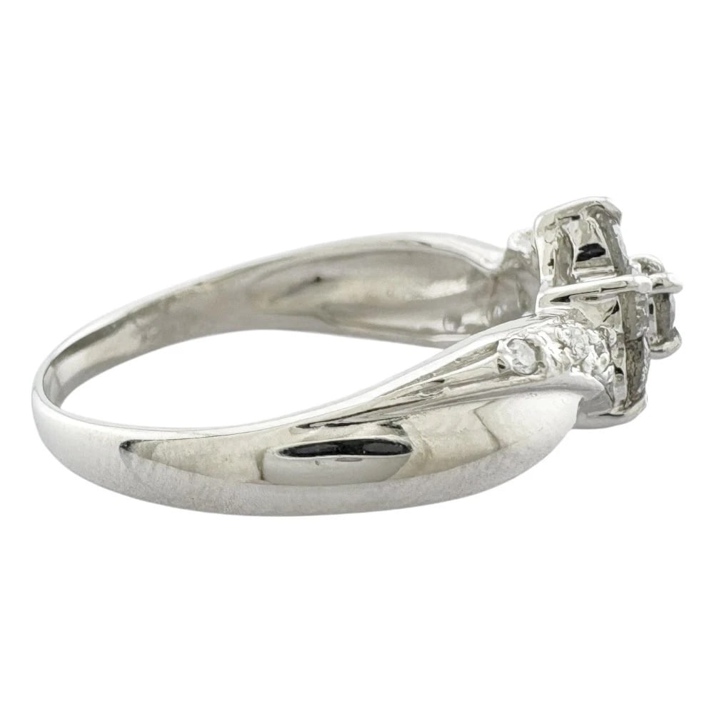 RING PT900PLATINUM DIAMOND - 4