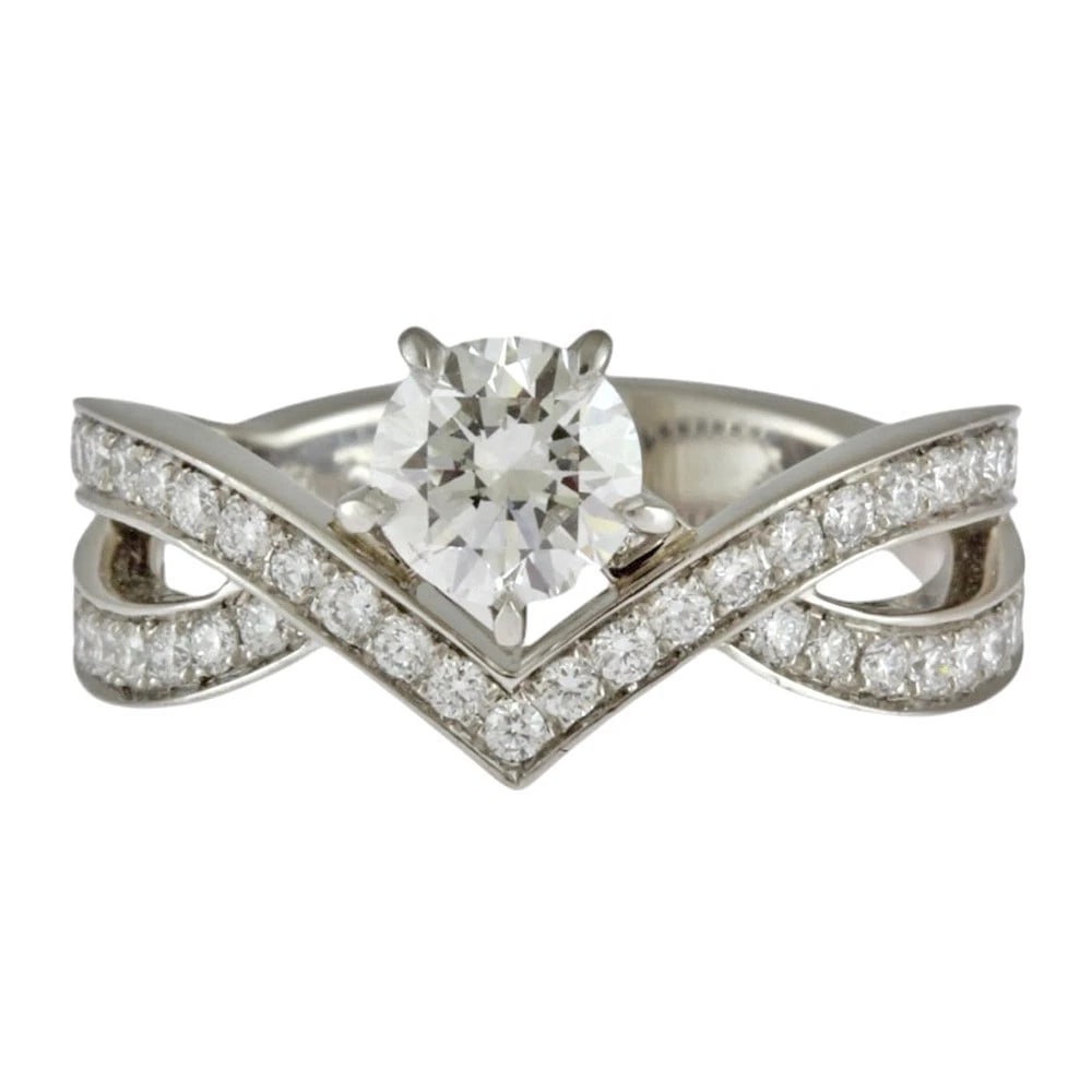 CHAUMET RING PT950PLATINUM DIAMOND - 2