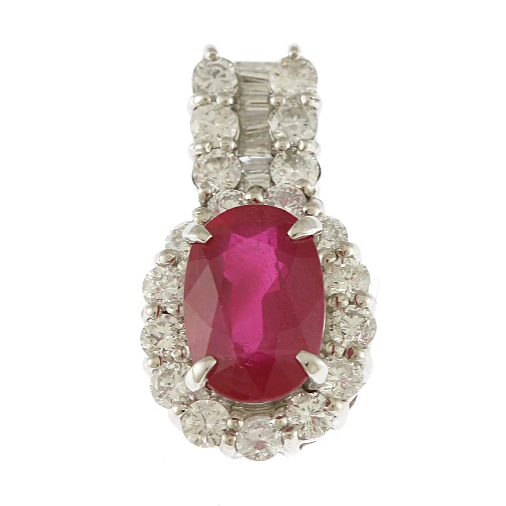 PENDANT TOP PT900 RUBY DIAMOND (1 of 3)