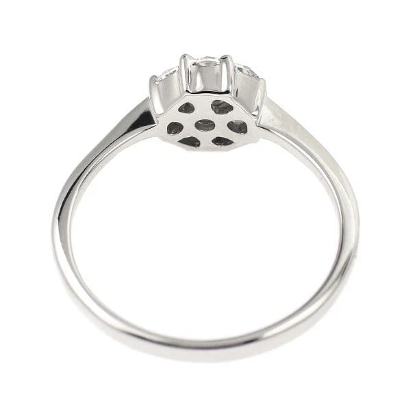 K18WG DIAMOND RING - 2