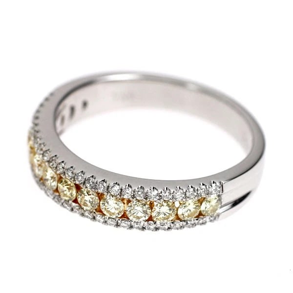 K18YG/WG DIAMOND RING - 2