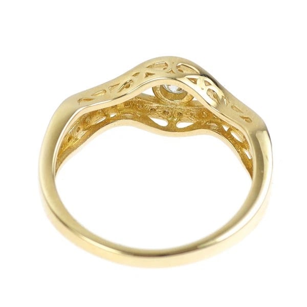 K18YG DIAMOND RING - 2