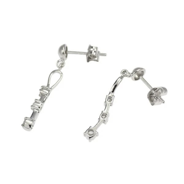 K14WG DIAMOND EARRING - 2