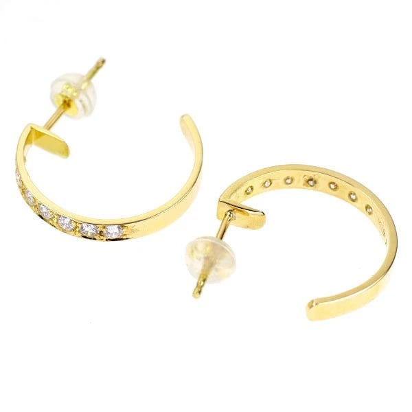 K18YG DIAMOND EARRING - 2