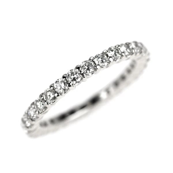 K18WG FULL ETERNITY PINK DIAMOND RING: K18WG Full Eternity Pink Diamond Ring Brand: None Type/Style: Ring Material: Metal Purity K18, Metal Gold, Main Stone/Creation Natural Color: White Gold Size: 3.25 US Accessories: None