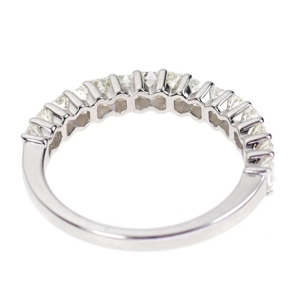 K18WG EMERALD CUT DIAMOND RING - 2