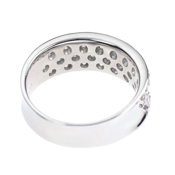K18WG DIAMOND RING - 2
