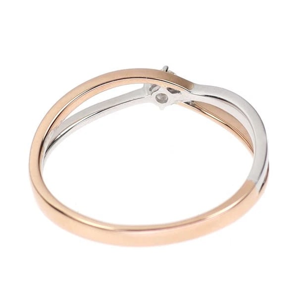 K18WG/PG DIAMOND RING - 2