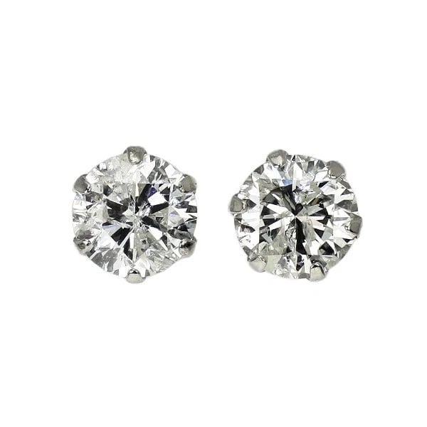 BRAND NEW PT900 DIAMOND EARRINGS: Brand New Pt900 Diamond Earrings Brand: None Type/Style: piercing Material: Metal Purity 900, Metal Platinum, Main Stone/Creation Natural Color: None Size: Length/Width/Diameter4.5 