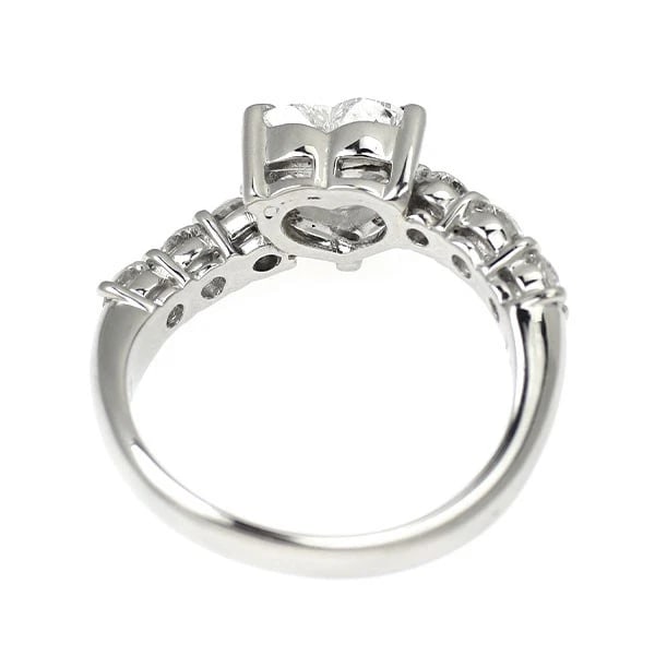 PT900 HEART SHAPE DIAMOND RING - 3