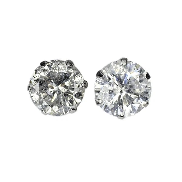 BRAND NEW PT900 DIAMOND EARRINGS: Brand New Pt900 Diamond Earrings Brand: None Type/Style: piercing Material: Metal Purity None, Metal Pt900, Main Stone/Creation Natural Color: None Size: Length/Width/Diameter6.5 Accessories: