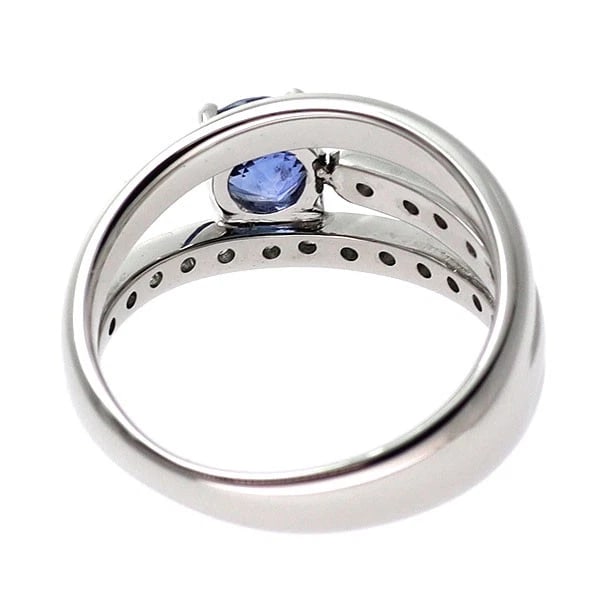 PT900 SAPPHIRE DIAMOND RING - 2