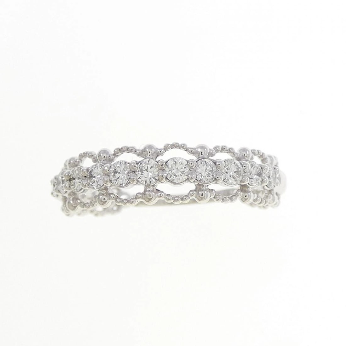 K18WG DIAMOND RING - 2