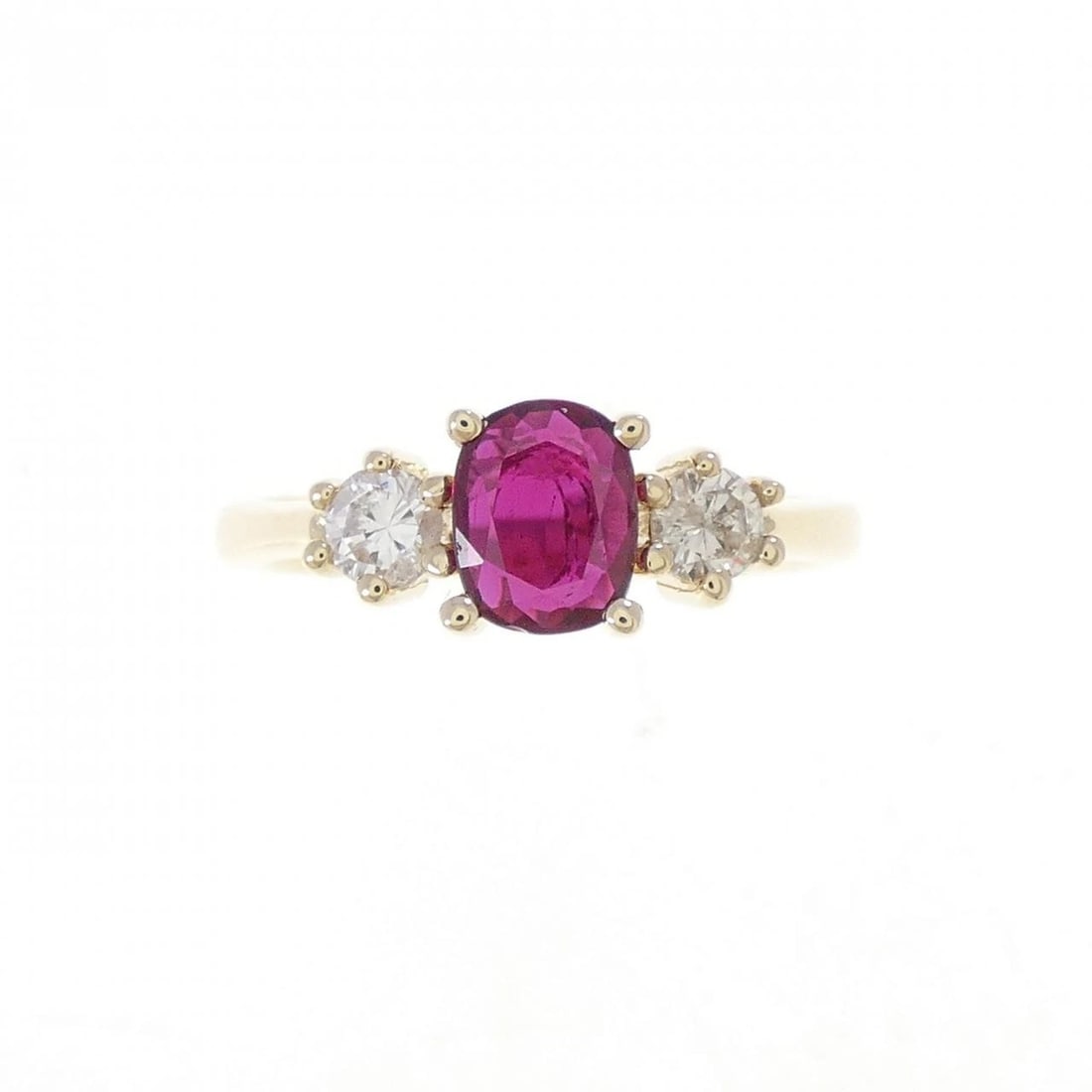 18K YELLOW GOLD RUBY RING - 2