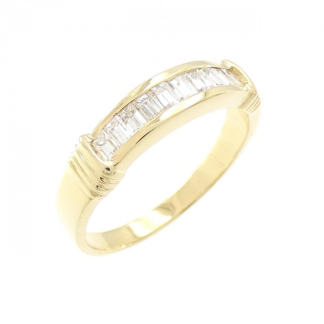 18KYG DIAMOND RING: 18KYG Diamond Ring Brand: Unbranded Type: Diamond ring Material: K18YG, Main Stone/Creation Natural Color: Yellow Gold Size: US 8.5 Accessories: None Accessories Notice: When purchasing