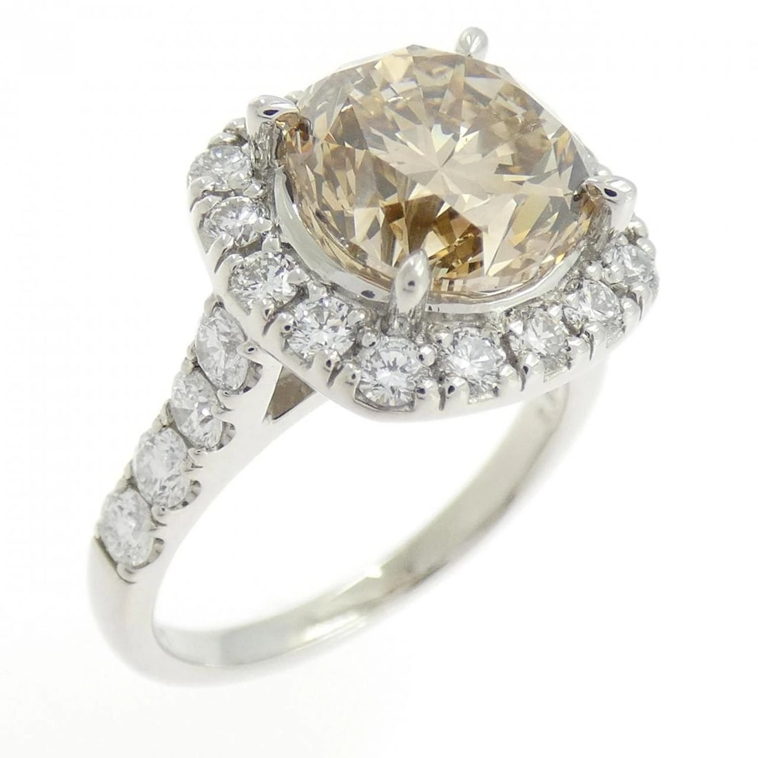 PT DIAMOND RING: PT Diamond Ring Brand: Unbranded Type: Ring Material: Platinum, Main Stone/Creation Natural Color: Platinum Size: US 5 3/4 Accessories: None Accessories Notice: When purchasing pre-owned