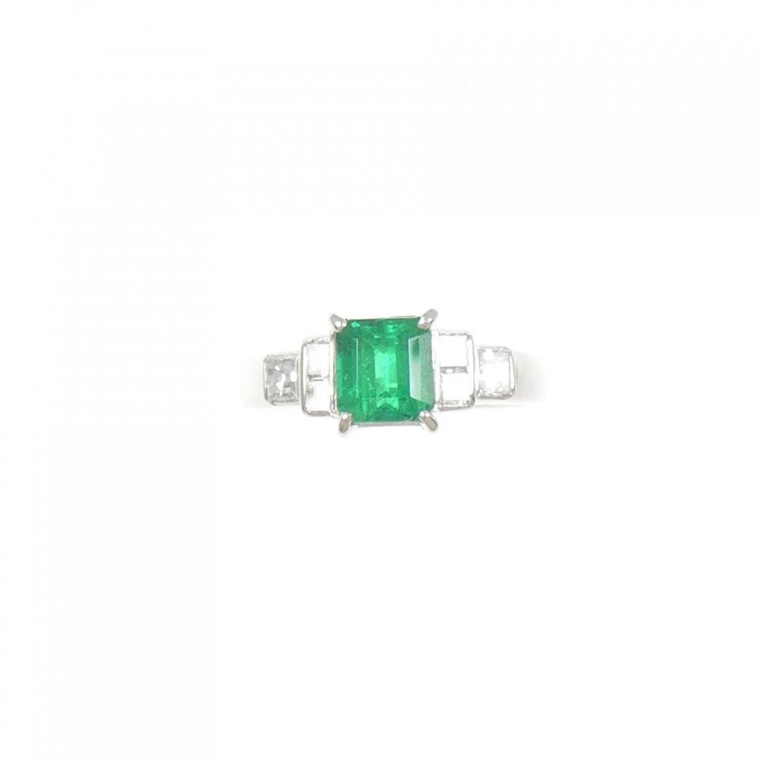 PT900 EMERALD RING - 2