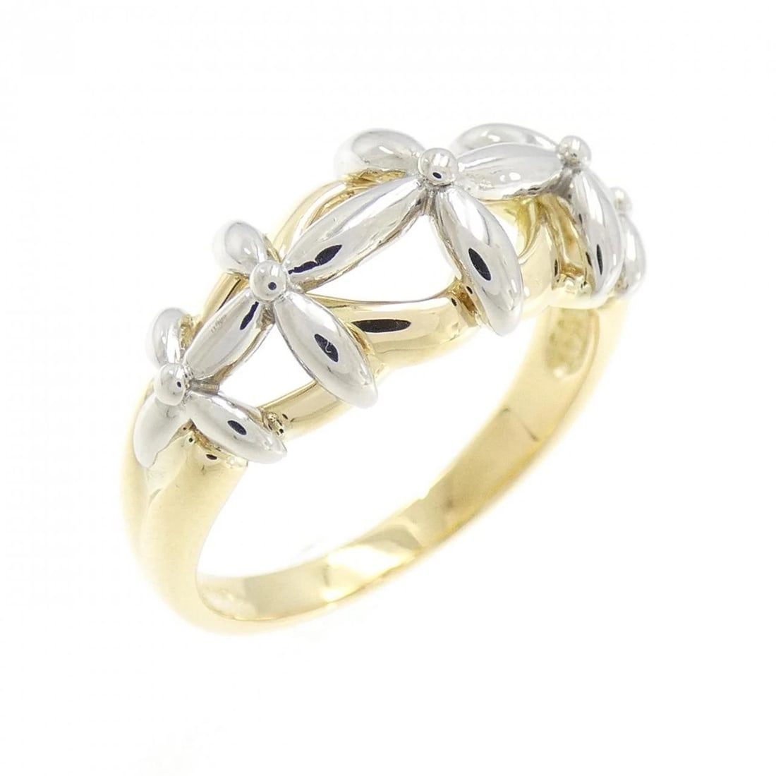 K18YG/PT900 RING: K18YG/PT900 ring Brand: Unbranded Type: Ring Material: K18YG/PT900, Color: Yellow Goldplatinum Size: US 6 1/4 Accessories: None Accessories Notice: When purchasing pre-owned goods, please