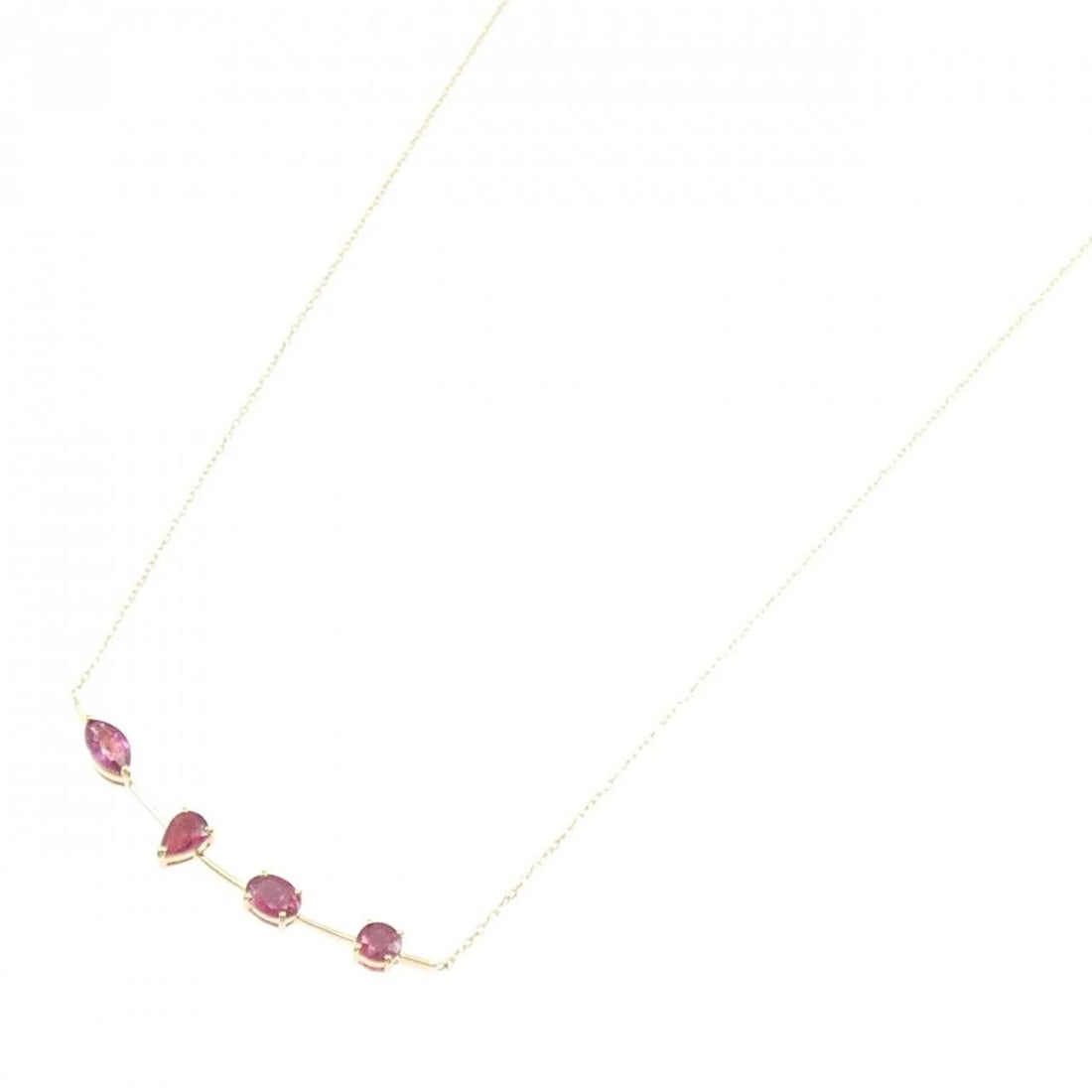 K18YG RUBY NECKLACE - 2