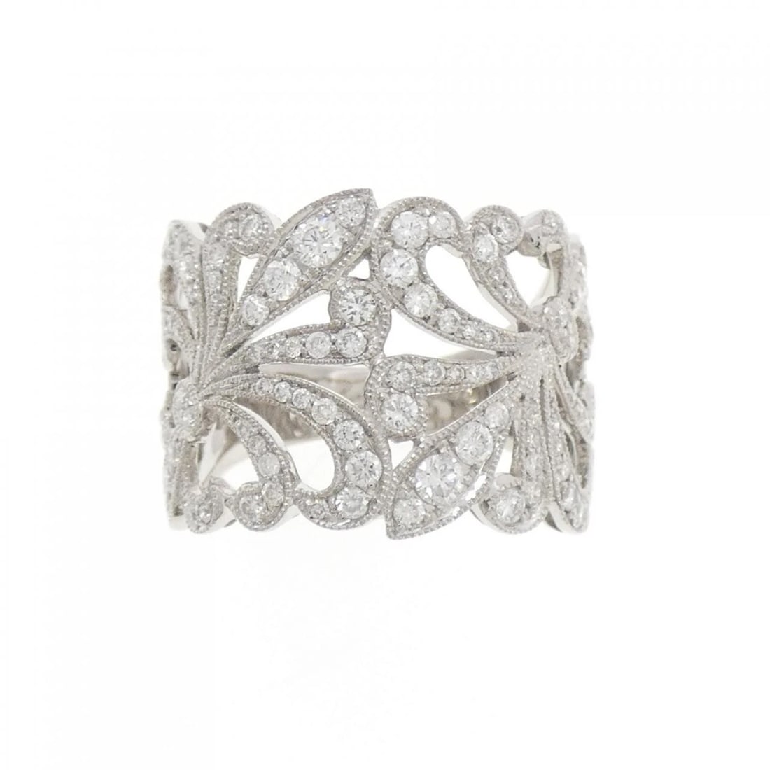 K18WG DIAMOND RING - 2