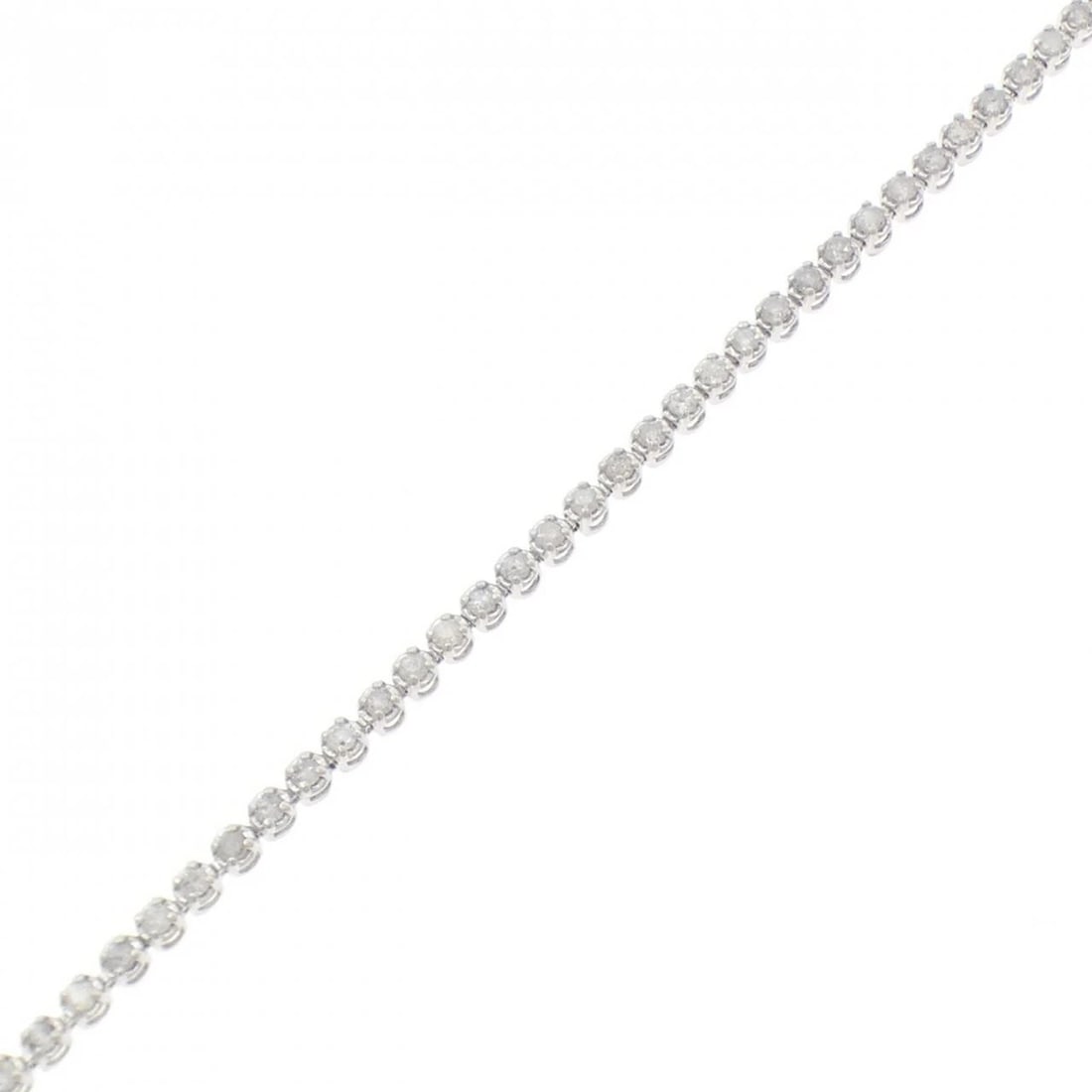 K10WG DIAMOND BRACELET: K10WG Diamond Bracelet Brand: Unbranded Type: Diamond Bure Rubbed T Material: K10WG, Main Stone/Creation Natural Color: White Gold Size: Max width approx: 2.2mm Size 18.5cm Accessories: None <