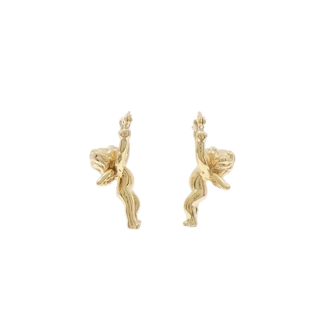 K18YG ANGEL PIERCE: K18YG Angel Pierce Brand: Unbranded Type: Pierce/Earring Material: K18YG, Color: Yellow Gold Size: Approx. height x width: 20.2mm x 8.3mm Accessories: None Accessories Notice: When purchasing