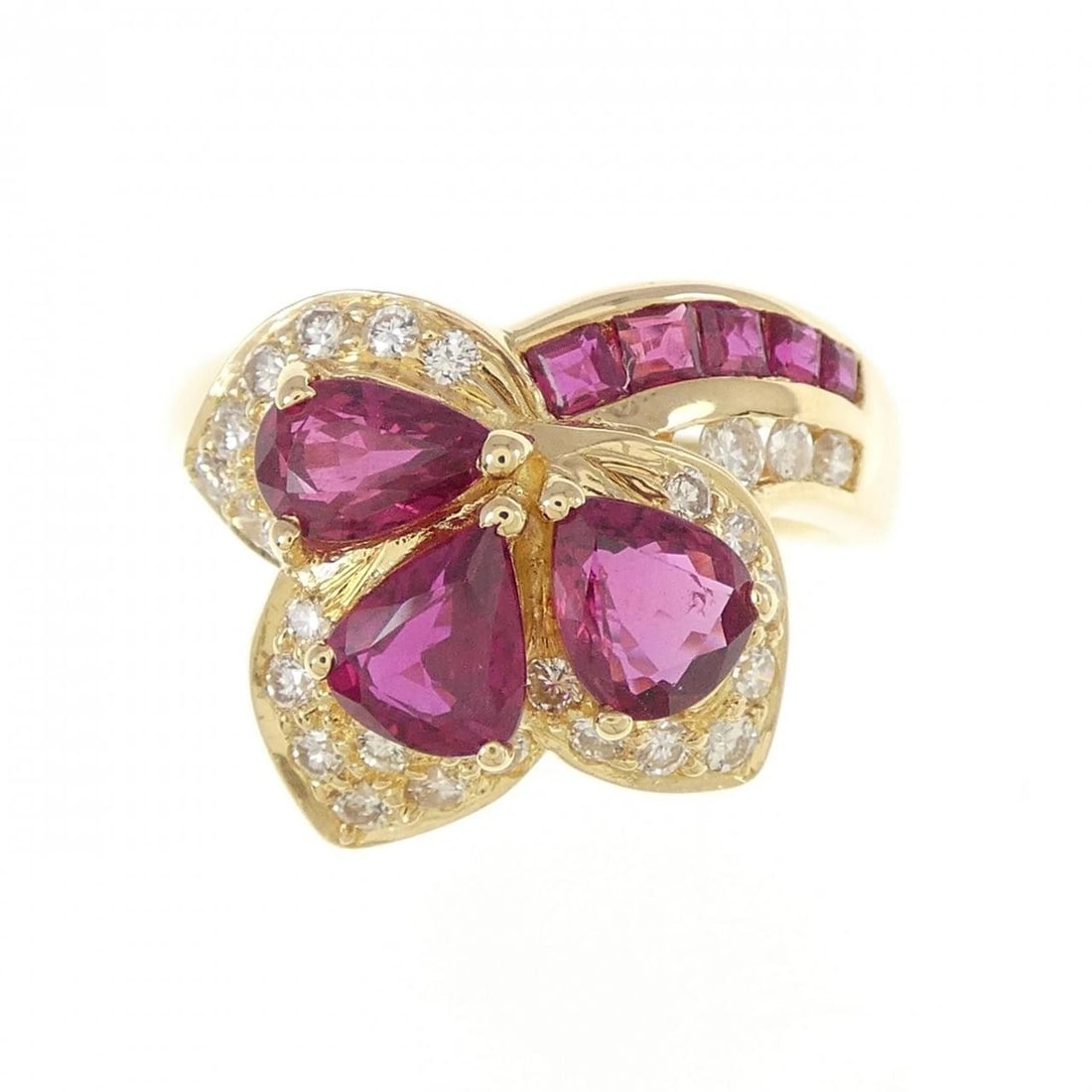 18K YELLOW GOLD RUBY RING - 2
