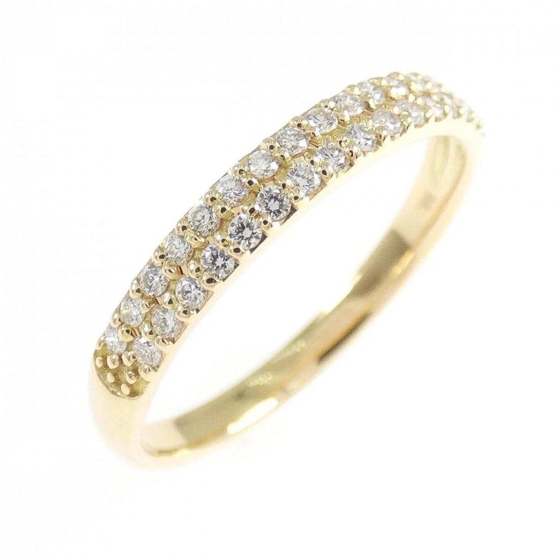 K18YG DIAMOND RING: K18YG Diamond Ring Brand: Unbranded Type: Diamond ring Material: K18YG, Main Stone/Creation Natural Color: Yellow Gold Size: US 5 3/4 Accessories: None Accessories Notice: When purchasing