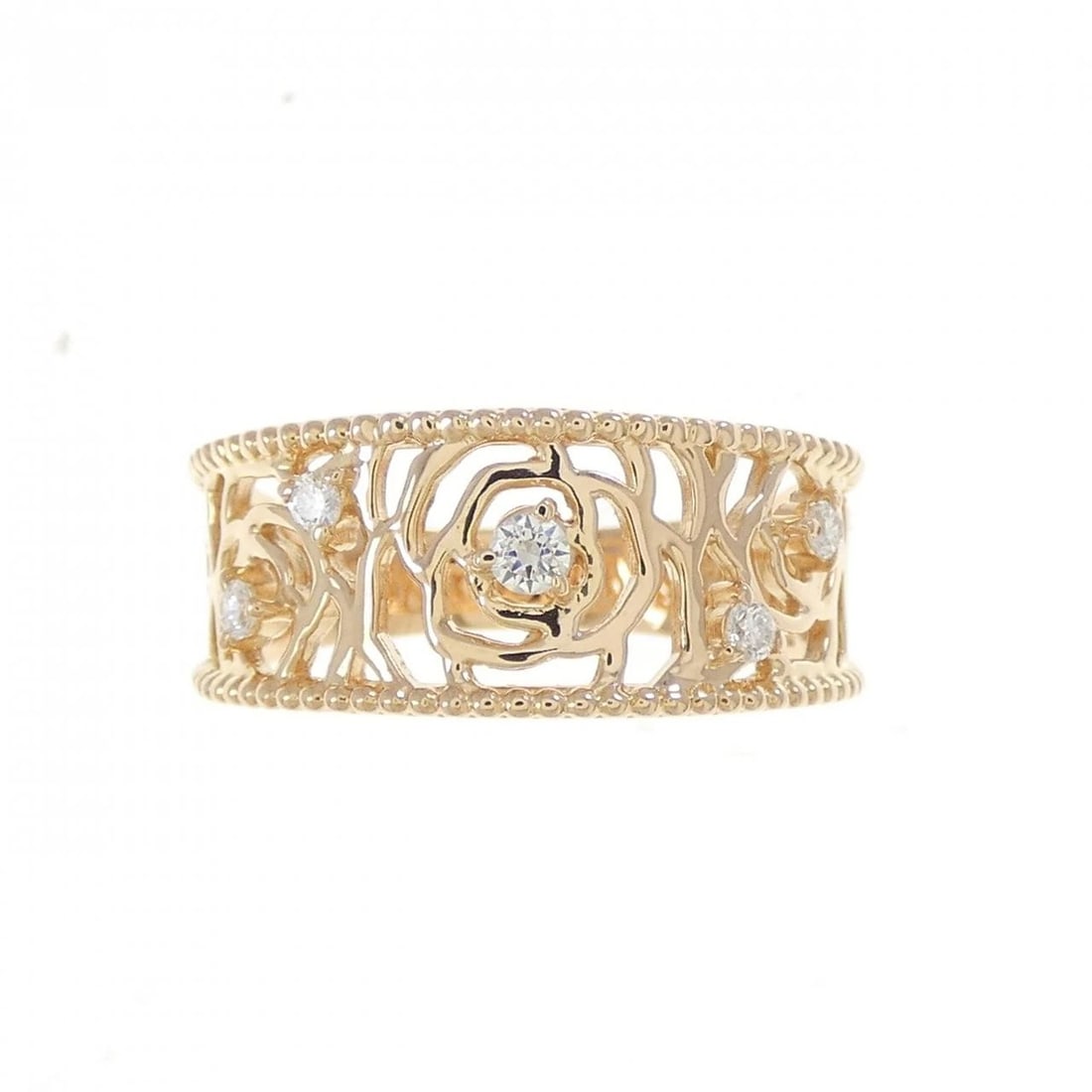 K18PG ROSE DIAMOND RING - 2