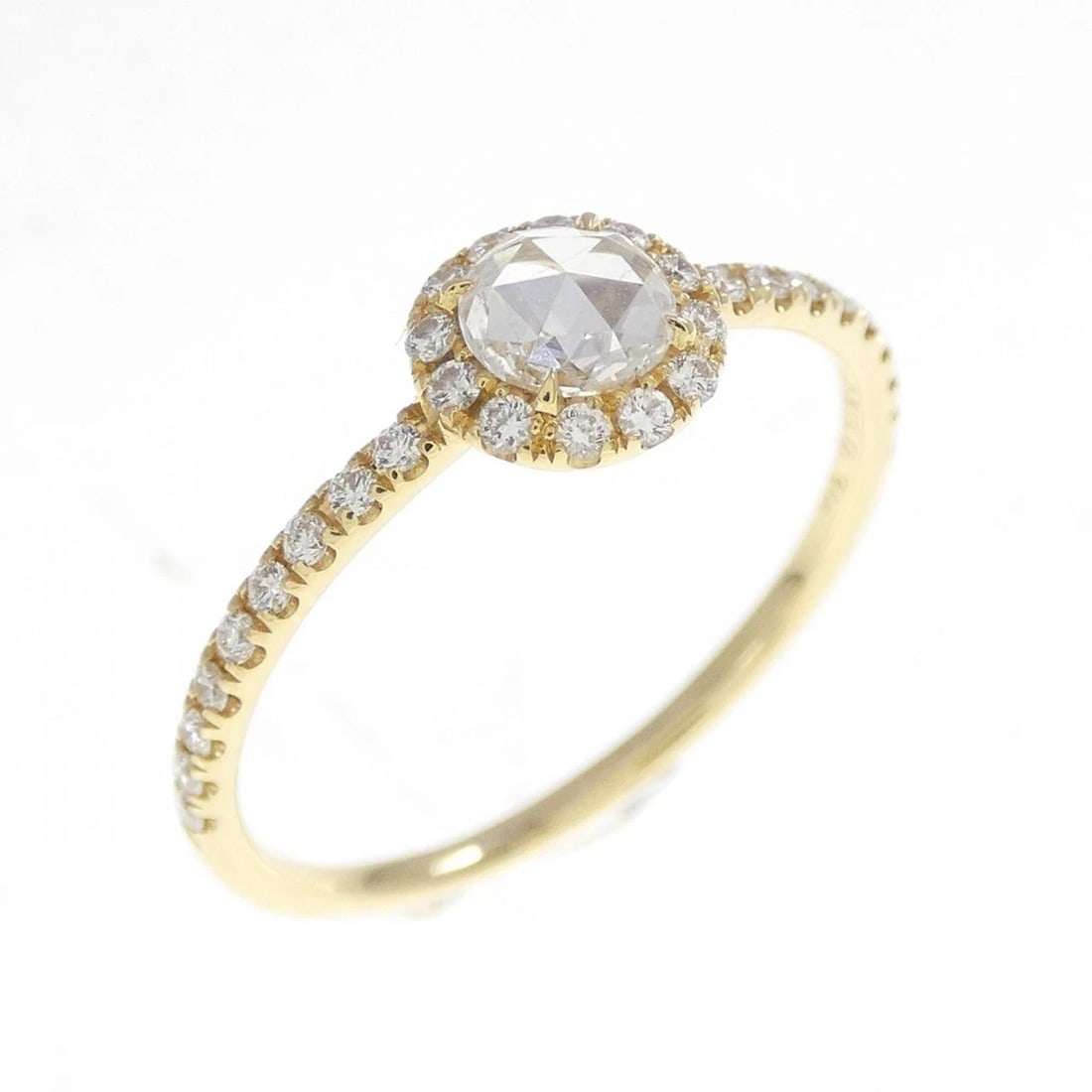 K18YG DIAMOND RING: K18YG Diamond Ring Brand: Unbranded Type: Diamond Ring Material: K18YG, Main Stone/Creation Natural Color: Yellow Gold Size: US 5 3/4 Accessories: None Accessories Notice: When purchasing