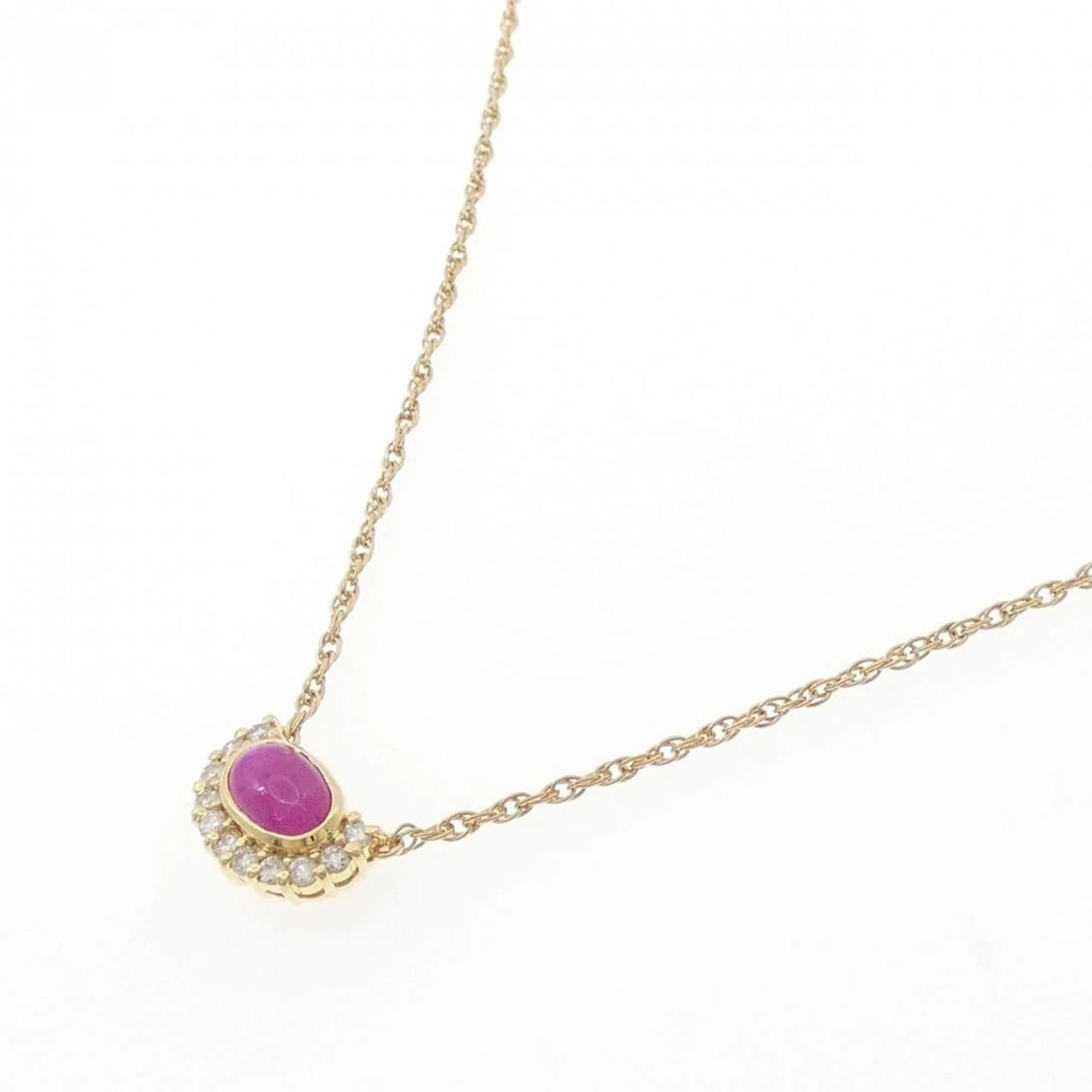 K18YG RUBY NECKLACE - 2