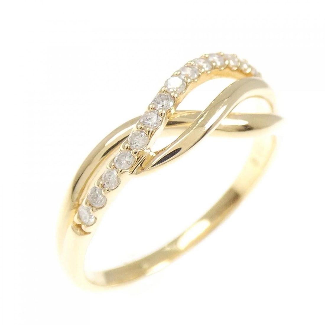 K18YG DIAMOND RING: K18YG Diamond Ring Brand: Unbranded Type: Diamond ring Material: K18YG, Main Stone/Creation Natural Color: Yellow Gold Size: US 5 Accessories: None Accessories Notice: When purchasing