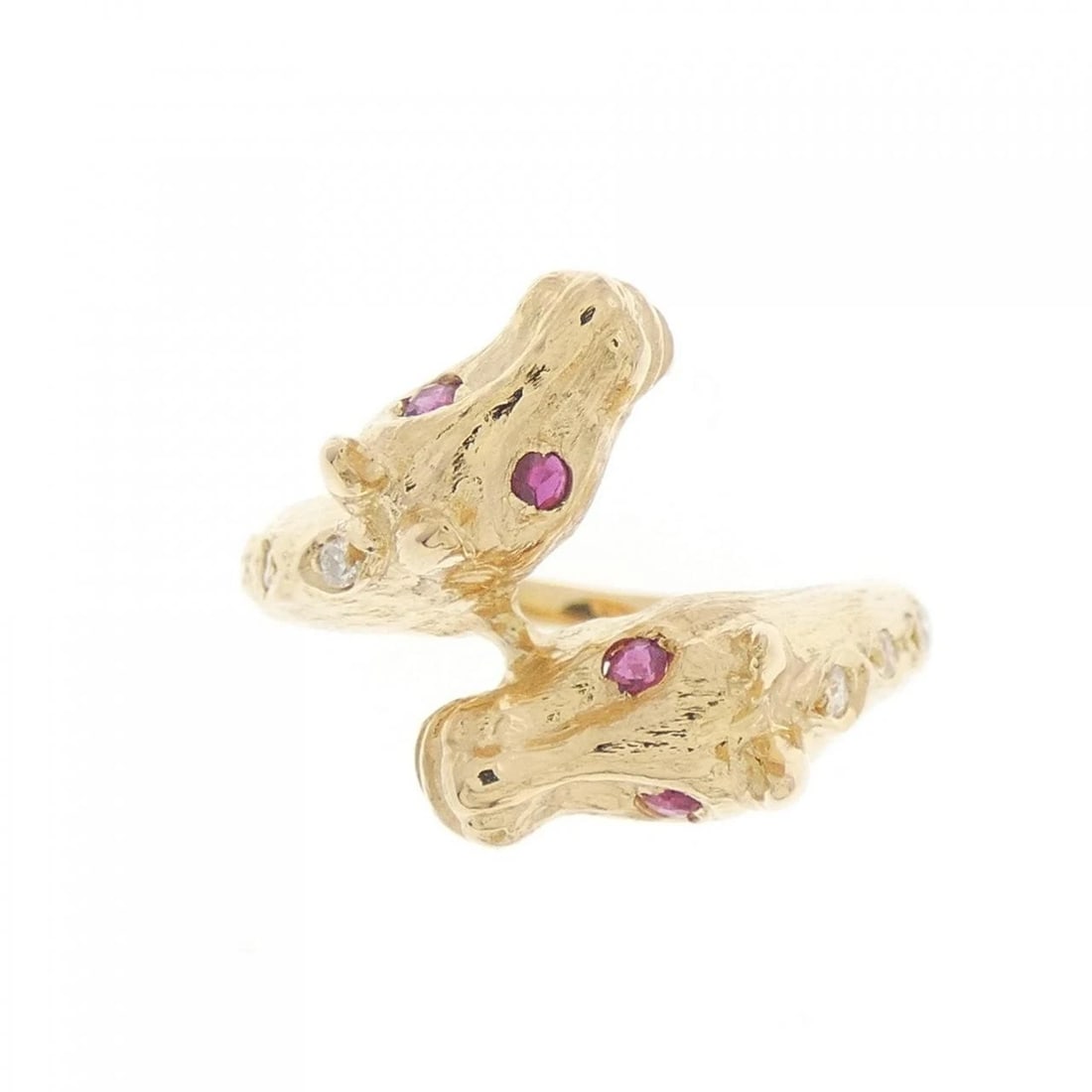 18K YELLOW GOLD RUBY RING - 2