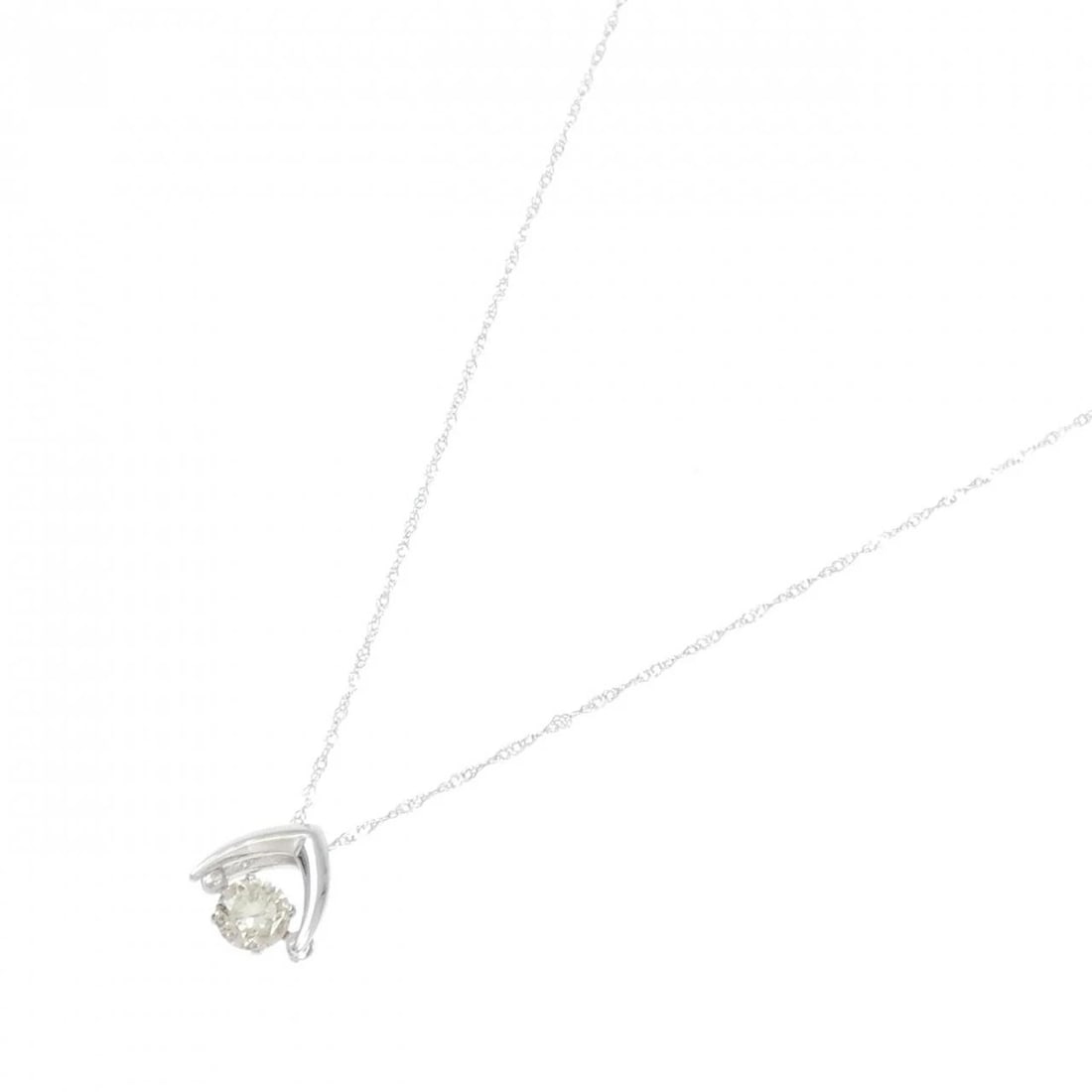 K18WG DIAMOND NECKLACE - 2