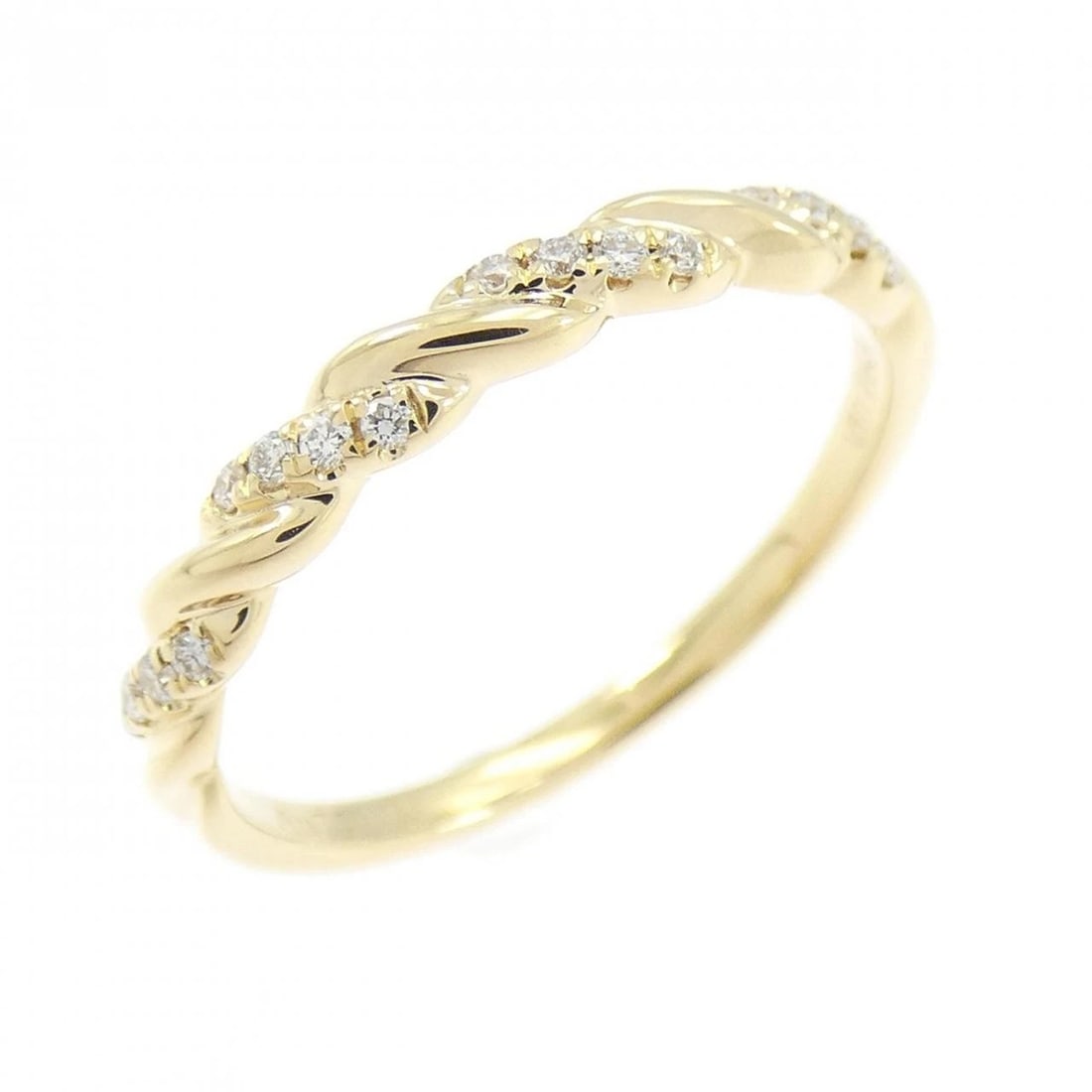 750YG DIAMOND RING: 750YG Diamond Ring Brand: Unbranded Type: Diamond Ring Material: 750 yellow gold, Main Stone/Creation Natural Color: Yellow Gold Size: US 4 Accessories: None Accessories Notice: When
