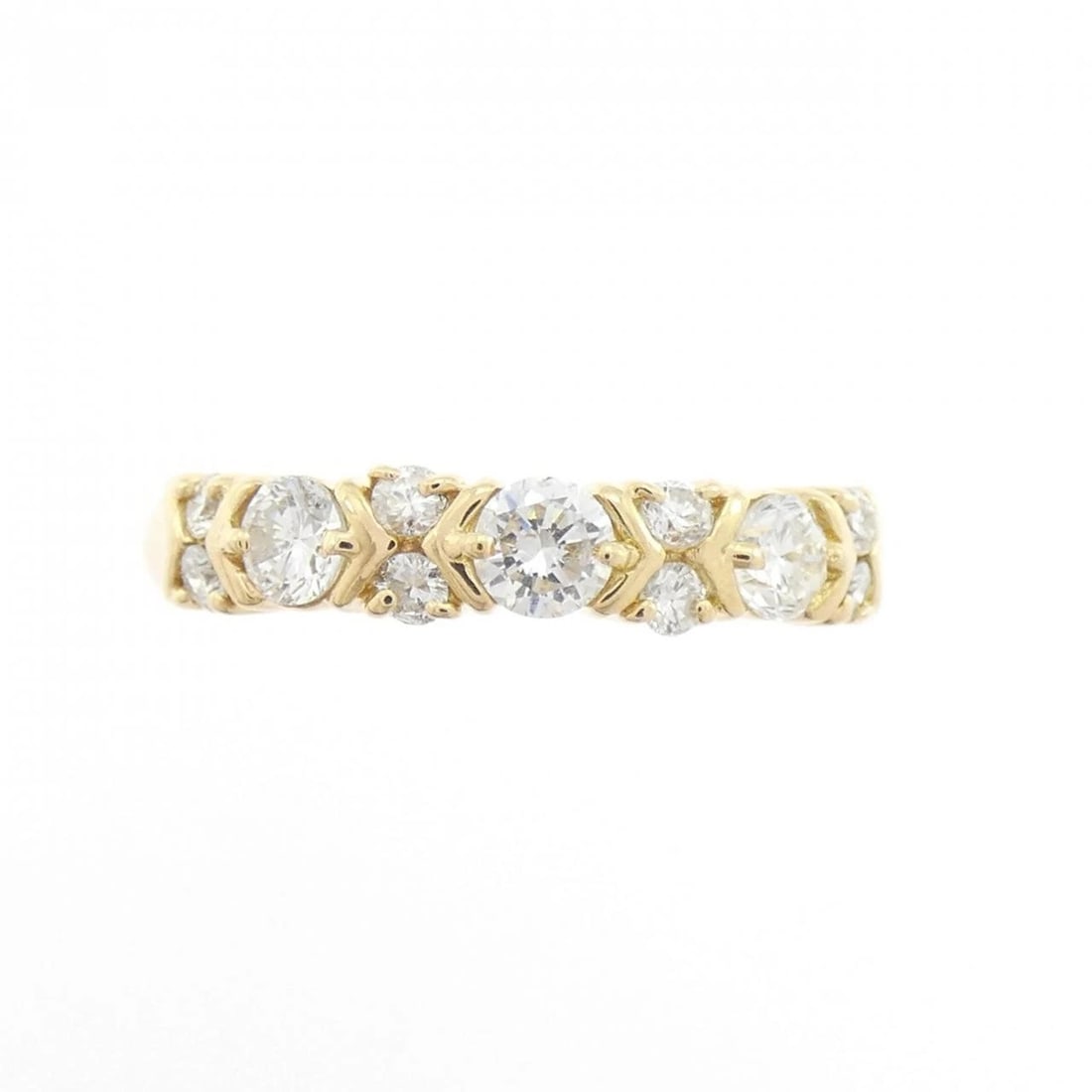K18YG DIAMOND RING - 2