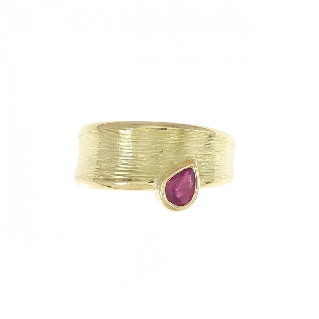 K18YG RUBY PINKY RING - 2