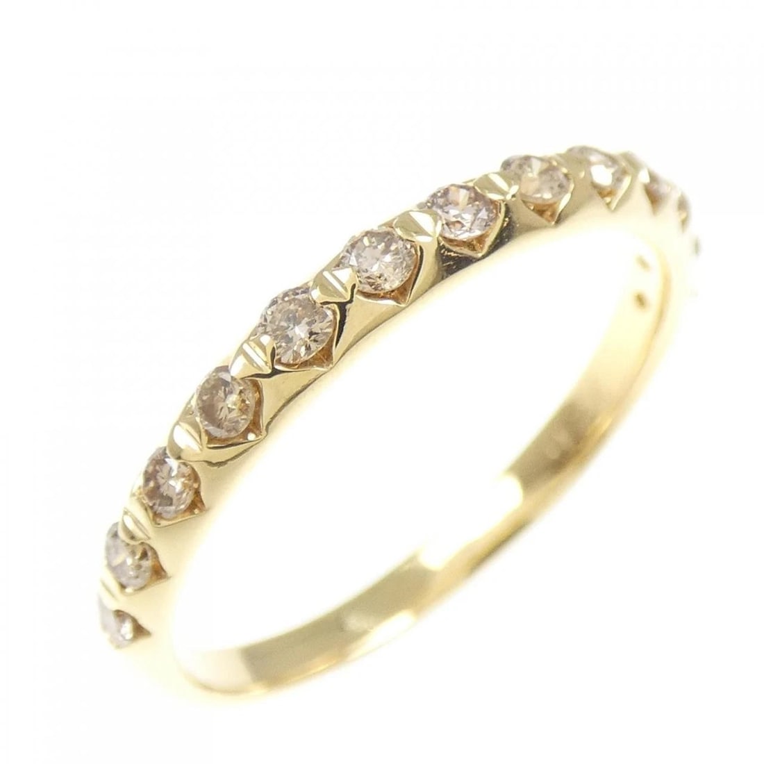 K18YG DIAMOND RING: K18YG Diamond Ring Brand: Unbranded Type: Diamond Ring Material: K18YG, Main Stone/Creation Natural Color: Yellow Gold Size: US 5 3/4 Accessories: None Accessories Notice: When purchasing