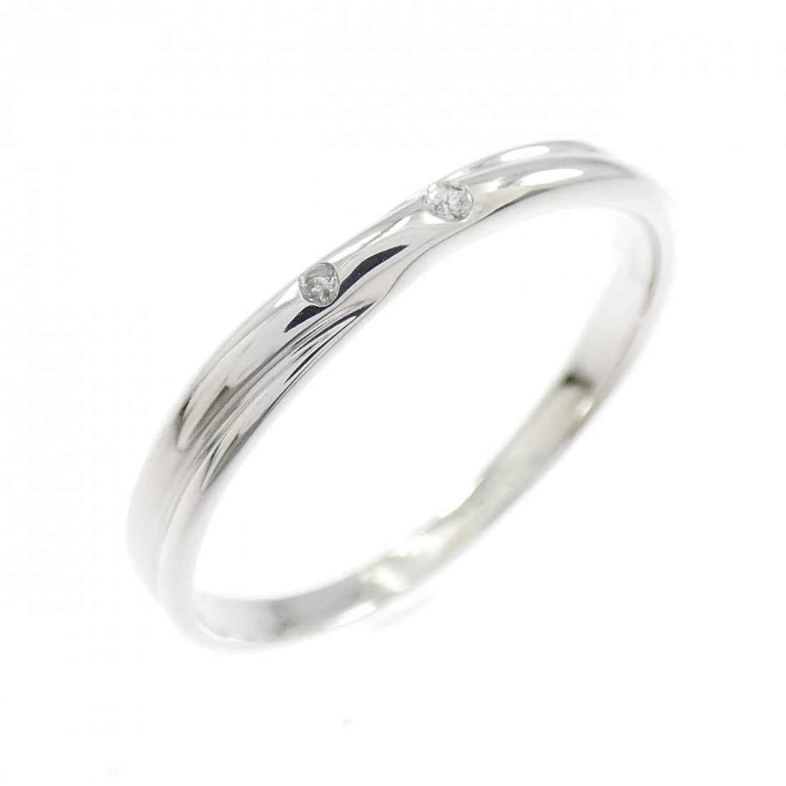 K18WG DIAMOND RING: K18WG Diamond Ring Brand: Unbranded Type: Diamond Ring Material: K18WG, Main Stone/Creation Natural Color: White Gold Size: US 7 Accessories: None Accessories Notice: When purchasing