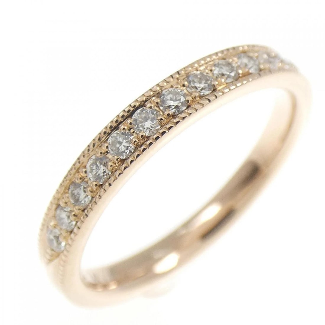 K18PG DIAMOND RING: K18PG Diamond Ring Brand: Unbranded Type: Diamond Ring Material: K18PG, Main Stone/Creation Natural Color: Pink Gold Size: US 3 1/2 Accessories: None Accessories Notice: When purchasing
