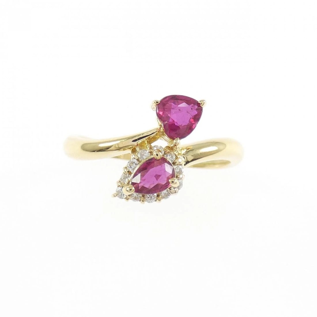 18K YELLOW GOLD RUBY RING - 2