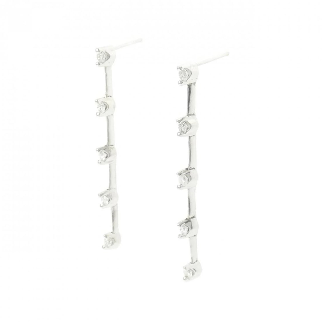 K18WG DIAMOND PIERCE - 2